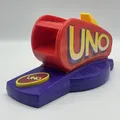Produktbild: Uno Extreme Mattel lila Version 1998 Lizenz vollständig Kartenwerfer mit Karten
