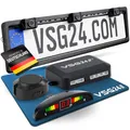 Produktbild: VSG24 Kennzeichen Einparkhilfe mit Display & Lautsprecher – robuste Parkhilfe...