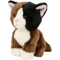 Produktbild: Kuscheltier Katze dunkelbraun/schwarz/weiß 18 cm