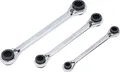 Produktbild: BGS Diy 6837 | Ratschen-Ringschlüssel-Satz | 4-in-1 | SW 8 x 9-18 x 19 mm