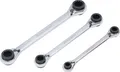 Produktbild: BGS-6837 Ratschen-Ringschlüssel-Satz 4-in-1 SW 8 x 9 - 18 x 19 mm