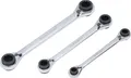Produktbild: BGS 6837 Ratschen-Ringschlüssel-Satz | 4-in-1 | SW 8 x 9 - 18 x 19 mm