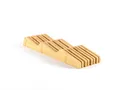 Produktbild: Messerblock - Messerhalter ohne Messer aus Holz Messerbrett Bambus Braun, Sch...
