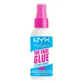 Produktbild: NYX Professional Makeup The Face Glue Setting Spray, Fixierspray für 24 Stunden Make-up-Halt und strahlenderes Make-up, 60 ml