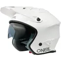 Produktbild: Oneal Volt Solid Trial Helm, weiss, Größe XL für Männer