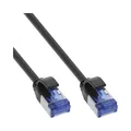 Produktbild: InLine® Patchkabel Slim, Cat.6A, S/FTP, TPE (LSZH), PoE, 0,5m, schwarz