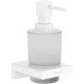 Produktbild: hansgrohe Seifenspender AddStoris, 41745700, zur Wandmontage, satiniertes Glas, 200ml