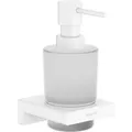 Produktbild: hansgrohe AddStoris Seifenspender 41745700 Wandmontage, Glaseinsatz, Metall, mattweiß