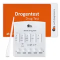Produktbild: self-diagnostics Drogenschnelltest Multi 11 T - Drogentest auf Cannabis, Kokain, Ecstasy, Benzodiazepine, Opiate, Amphetamin, Methamphetamin, Methadon, TCA, Barbiturate und Buprenorphin im Urin