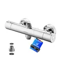 Produktbild: GRIFEMA G17005 Berlin - Thermostat für Duschsystem, Duscharmatur Ersatzteile, Verbrühschutz, Chrom, Silber [Exklusiv bei Amazon]