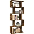 Produktbild: vidaXL Raumteiler-Bücherregal 5 Etagen Räuchereiche 70x24x161 cm