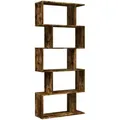 Produktbild: vidaXL Raumteiler-Bücherregal 5 Etagen Räuchereiche 70x24x161 cm