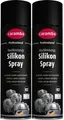 Produktbild: Caramba Profi Hochleistungs Silikonspray 2x500 ml Silikon Spray mit NSF Freigabe