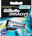 Produktbild: Gillette Mach3 Rasierklingen 4 Stk. Ersatzklingen