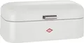Produktbild: WESCO Brotkasten Grandy 235201-74 | Retro-Stil | Stahlblech matt weiß | Lüftungslöcher | 42x22x17 cm | Metallgriff