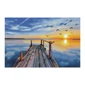 Produktbild: DIAMOND PAINTING DIAMOND DOTZ SONNENUNTERGANG SEE NEU OVP