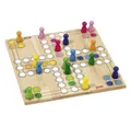 Produktbild: goki Spiel Ludo, Brettspiel, 24 x 24 cm, aus Holz, Spiele-Klassiker
