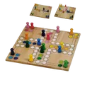 Produktbild: Goki Ludo Brettspiel aus Holz 🧩✨, neuwertig, ab 3 4 5 Jahre | ✅ geprüft