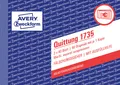 Produktbild: 10x Zweckform Quittungsblock 1735 A6 Quittung 2x 40 Blatt AVERY fälschungssicher