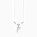 Produktbild: THOMAS SABO Kette Buchstabe F 925 Silber weiße Steine KE2245-051-14 Länge 45 cm