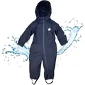 Produktbild: BMS Regenoverall Regenanzug für Kinder 100% wasserdicht & atmungsaktiv - PFC frei im praktischen Design blau 74