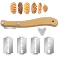 Produktbild: 7 Stücke Bäckermesser, Teigmesser Baguettemesser, Brotbäder Slashing Werkzeug, Geeignet zum Schneiden von Brot, Beschneiden der Form von Brot, Verschönern von Lebensmitteln