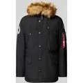 Produktbild: Alpha Industries Parka mit Label-Details in Anthrazit, Größe XXL