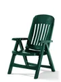 Produktbild: Sieger Gartenmöbel Gartenstuhl in Smaragdgrün, Vollkunststoff - 66x108x63cm (BxHxT)