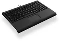 Produktbild: KeySonic ACK-3410 (IT) Super-Mini Keyboard, Smart-Touchpad, USB, schwarz, Kabelgebunden, USB, Membra