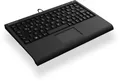 Produktbild: KeySonic ACK-3410 (IT) Super-Mini Keyboard, Smart-Touchpad, USB, schwarz