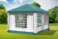Produktbild: Gartenpavillon 3x4m PVC Polyester Grün Partyzelt Wasserdicht Fenster Festzelt
