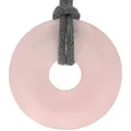 Produktbild: Rosenquarz Donut | 30 mm Anhänger + Baumwollband