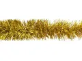Produktbild: 3m Weihnachtsgirlande 7cm Gold // Silvester Karneval Weihnachten Deko Christbaumschmuck Girllande Weihnachtsbaum Lametta 70mm
