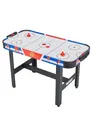 Produktbild: MUWO Air Hockey Tisch 122x61x79 cm, Torzähler, inklusive 2 Pucks und 2 Pusher, Harte, robuste Kunststoffbanden (Game on)