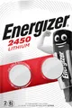 Produktbild: Energizer Batterie Lithium, Knopfzelle, CR2450, 3V Electronics, Retail Blister (