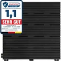 Produktbild: Floordirekt Terrassenfliesen Klickfliesen Claire 30x30 cm, wetterfester Kunststoff Balkonbodenbelag für Außenbereich, Steckfliesen für Balkon - ... - Grau