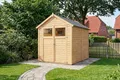 Produktbild: Alpholz Gerätehaus Alisha aus Fichten-Holz, Gartenhaus mit 14mm Wandstärke, Holzhaus inklusive Montagematerial, Geräteschuppen Größe: 202 x 252 cm, Satteldach