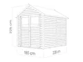 Produktbild: Woodtex Gartenhaus WOODTEX Gartenhaus 202×252 cm 14 mm, BxT: 202x252 cm