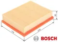 Produktbild: BOSCH 1457433585 Luftfilter Luftfiltereinsatz für Mercedes-Benz