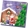 Produktbild: Milka 3D Basteladventskalender mit Mini-Weihnachtsmännern & zarter Alpenmilchschokolade