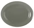 Produktbild: Seltmann Weiden Servierplatte Seltmann Weiden Beat Perlgrau Servierplatte oval 35x28cm, Porzellan, (Packung)