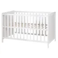 Produktbild: Roba Baby- & Beistellbett 2in1 Hamburg 60x120cm weiß 5 Schlupfsprossen NEU