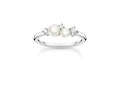 Produktbild: Thomas Sabo Charming Ring TR2368-167-14-56 Sterling Silber + Perle + Zirkonia - weiß - Gr. 56