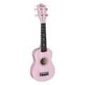 Produktbild: Sopran Ukulele Fame UKE-S BW Sopran Ukulele Light Pink inkl. Bag!