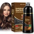 Produktbild: Brown Hair Dye Shampoo 3in 1 Haarfarbe Shampoo Dunkelbraun Gegen Graue Haare