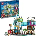 Produktbild: LEGO 60380 City Stadtzentrum Set, Modellbausatz, Spielzeug mit Spielzeugläden wie Friseur, Tierarzt, Hotel und Dachdisco mit Minifiguren und Stra... - Bunt