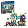 Produktbild: LEGO 60380 City Stadtzentrum Set, Modellbausatz, Spielzeug mit Spielzeugläden wie Friseur, Tierarzt, Hotel und Dachdisco mit Minifiguren und Straßenplatten, Geschenk zum Geburtstag für Kinder