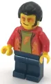 Produktbild: Rocker Biker Motorradfahrer Noodle Guy 60380 City Downtown LEGO® Minifigur Neu