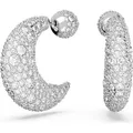 Produktbild: Swarovski Ohrringe Damen Luna Tropfen Halbmond Weiß 5666179 - Silber