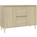 Produktbild: vidaXL Sideboard, Sonoma Eiche, Holz, 101x70x35 cm, Wohnzimmer, Kommoden & Sideboards, Sideboards